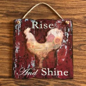 Farmhouse style - Wall decor. Rise and shine.